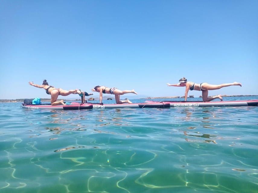 Chania: Morning or Sunset Stand-up Paddleboard Pilates - The 1-hour session: what you’ll actually do on the board