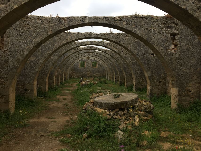 Chania Private Olive Oil Tour: Oil Tasting & Villages Tour - The Old Mill Stop: Seeing How Processing Worked Centuries Ago