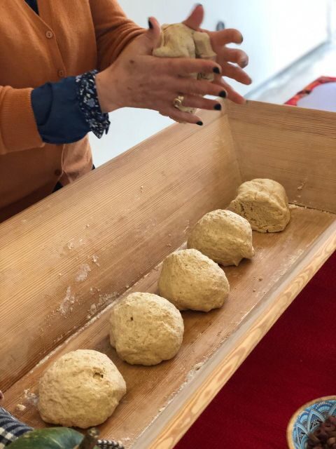 Chania Sourdough Bread Class - Olive Oil Tasting - Wood-fire oven moment: baking your loaf and pulling it out hot
