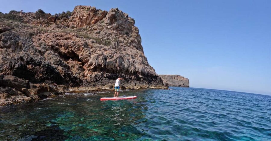 Chania: Stand-up Paddleboard Tour to Lazareta Island - The “first time on a SUP” part goes smoother than you think