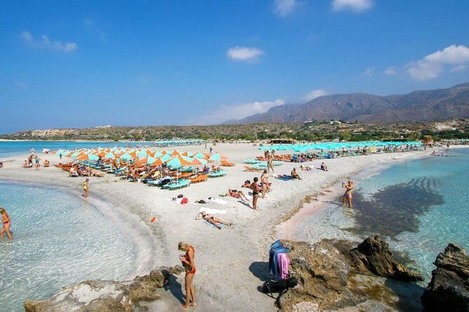 Elafonissi Beach Tour from Chania with stop in Elos Village - Elafonissi Beach: pink coral sand, a shallow lagoon, and sea-turtle protection
