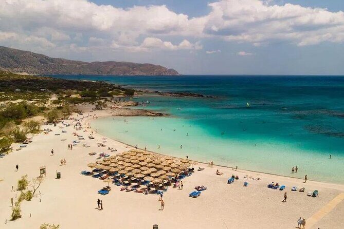 Elafonissi Beach Tour from Chania with stop in Elos Village - The sand-color reality: pink patches, not pink paint