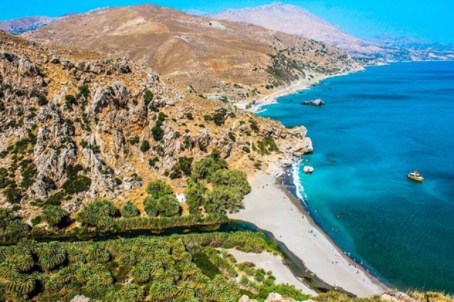 From Chania: Day Trip to Preveli Palm Beach - Preveli Palm Beach: river-meets-sea swimming and creek walks