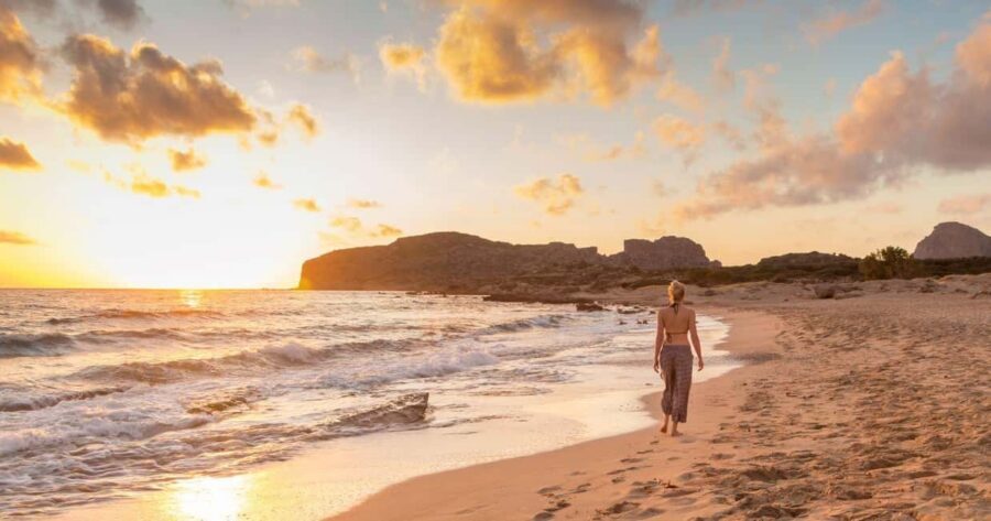 From Chania: Falassarna Sunset Escape! - Falassarna Beach: Crystal Water, Golden Sand, and Water-Sports Energy