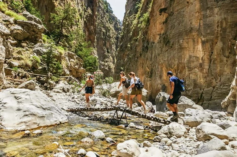 From Chania: Full-Day Samaria Gorge Trek Excursion & Guide - The Samaria Gorge walk: rocks, river crossings, and rare plants