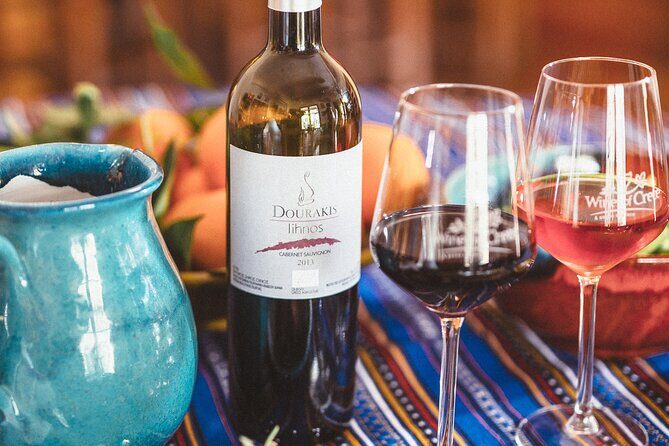 From Chania Private half day Winery-Olive factory-Kournas lake - Dourakis Winery: family-run hospitality and a tasting you can tailor