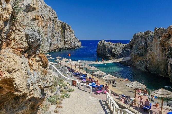 From Chania private trip to Spili-Kourtaliotiko-Kalypso beach - Spili first: lion-head fountains and a mountain village feel