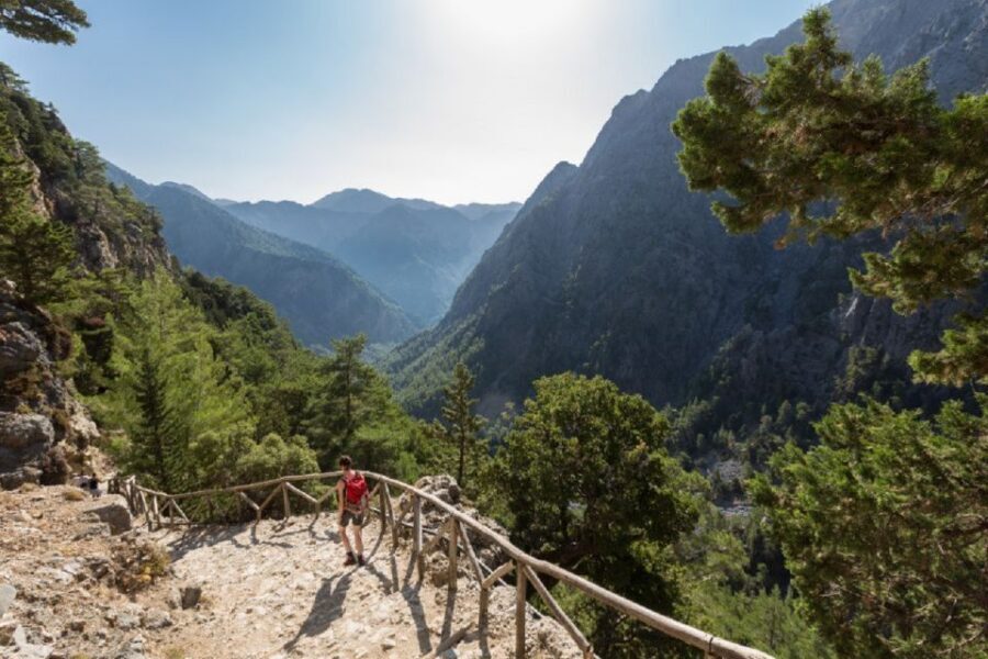 From Chania: Samariá Gorge Guided Hike - The big moment: the Iron Gates and nearly 300-meter cliffs