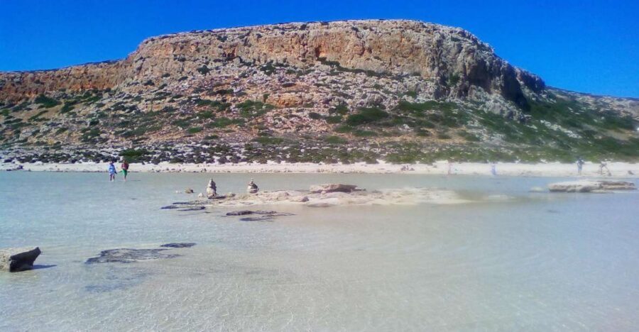 From RETHYMNO: Day trip to ELAFONISI - The north coast views near Chania and the White Mountains moment