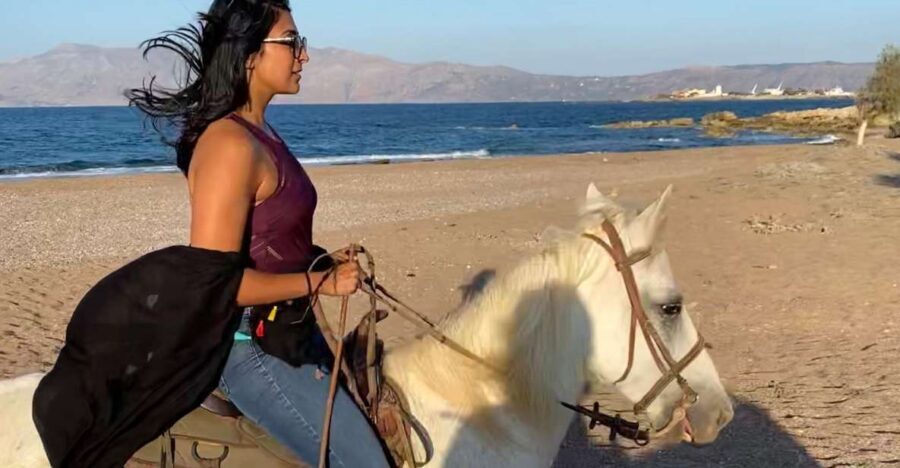 Horse riding,falasarna sunset,dinner in a tavern,drone video - One Hour Horse Riding by the Water: What First-Timers Should Expect