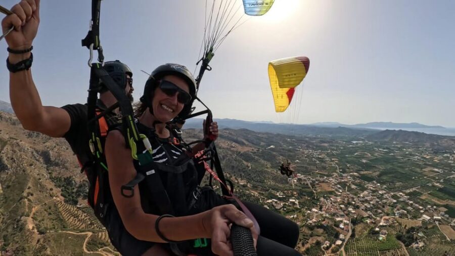 Paragliding in Chania - Safety in Practice: Pro Pilots, Helmets, and Real Restrictions