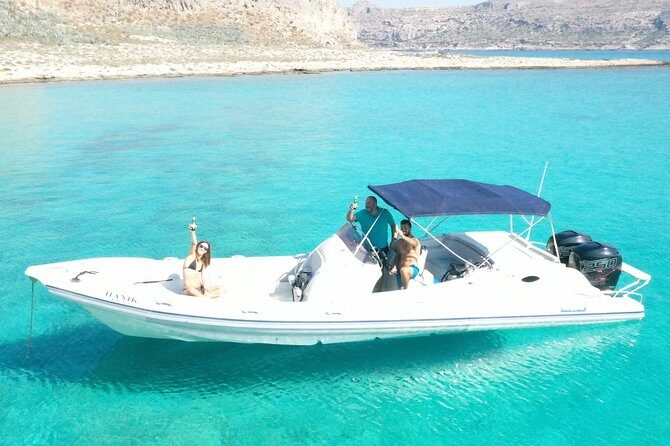 Private Boat Trip Kissamos Balos (price per group - up to 10 people) - Stop 1: Balos Lagoon for Snorkeling, Swimming, and Staying Flexible