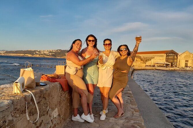 Sunset Craft Beer & Food Tour - Chania Old Port - Stop 2 at the Lighthouse Sea Wall: Sunset Views and Outdoor Craft Beers